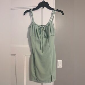 Streetwear Society Light Green Mini Dress